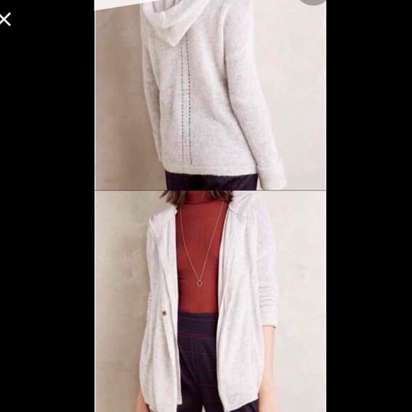 Anthropologie Wool Alpaca Blend Moth Double Up Sweater S - Picture 1 of 5